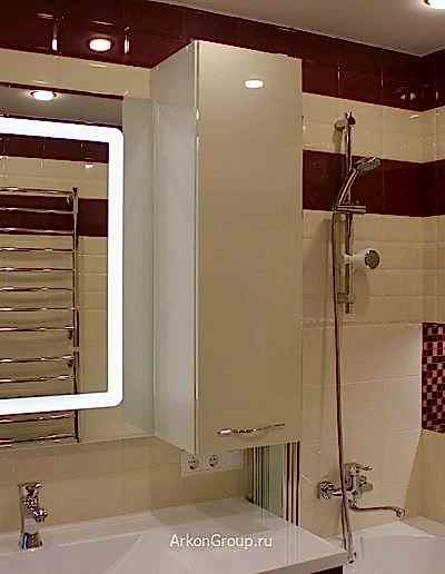 Фото Ванная комната в бежевых тонах