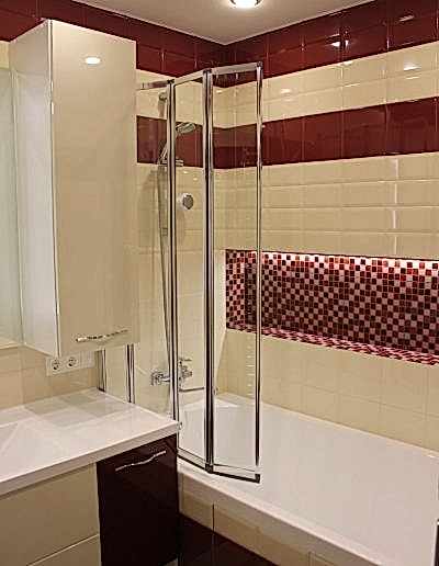 Фото Ванная комната в бежевых тонах